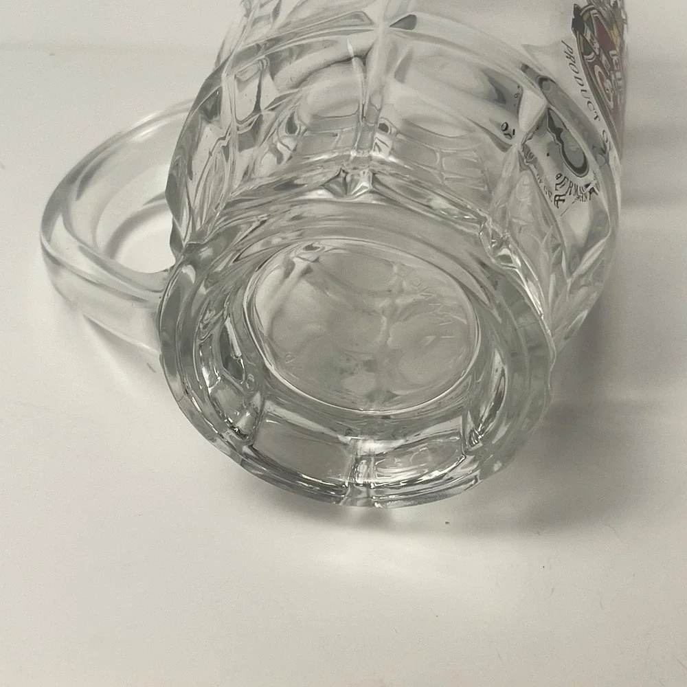 Vintage Beck's Beer Glass Mug Stein Product Of Germany Clear Heavy Barware 0.25L